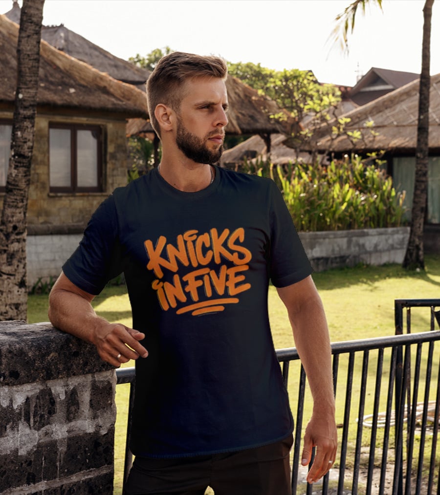 Knicks In Five New York Basketball Team Fan T-Shirt