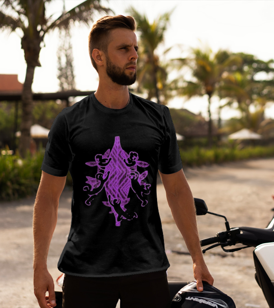 Gammin Threads Protect Trans Mob Purple Tribal T-Shirt