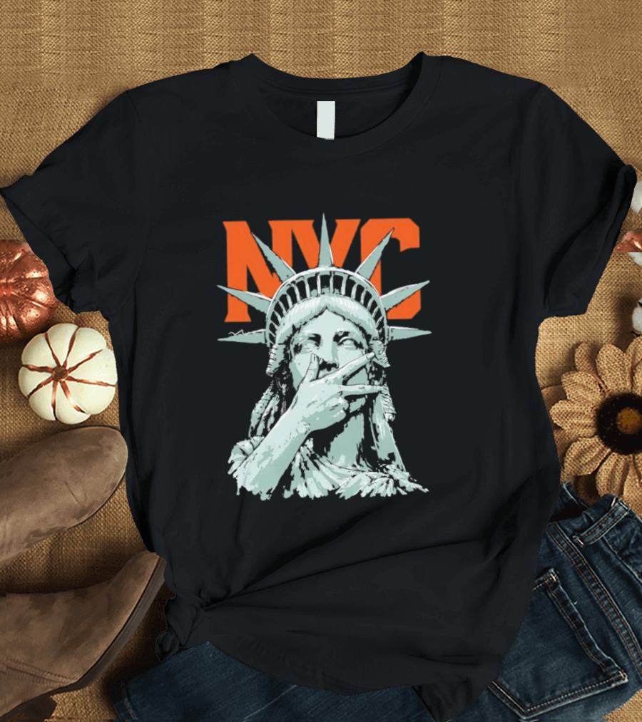 NYC Statue Of Liberty Meme 2026 World Champs T-Shirt