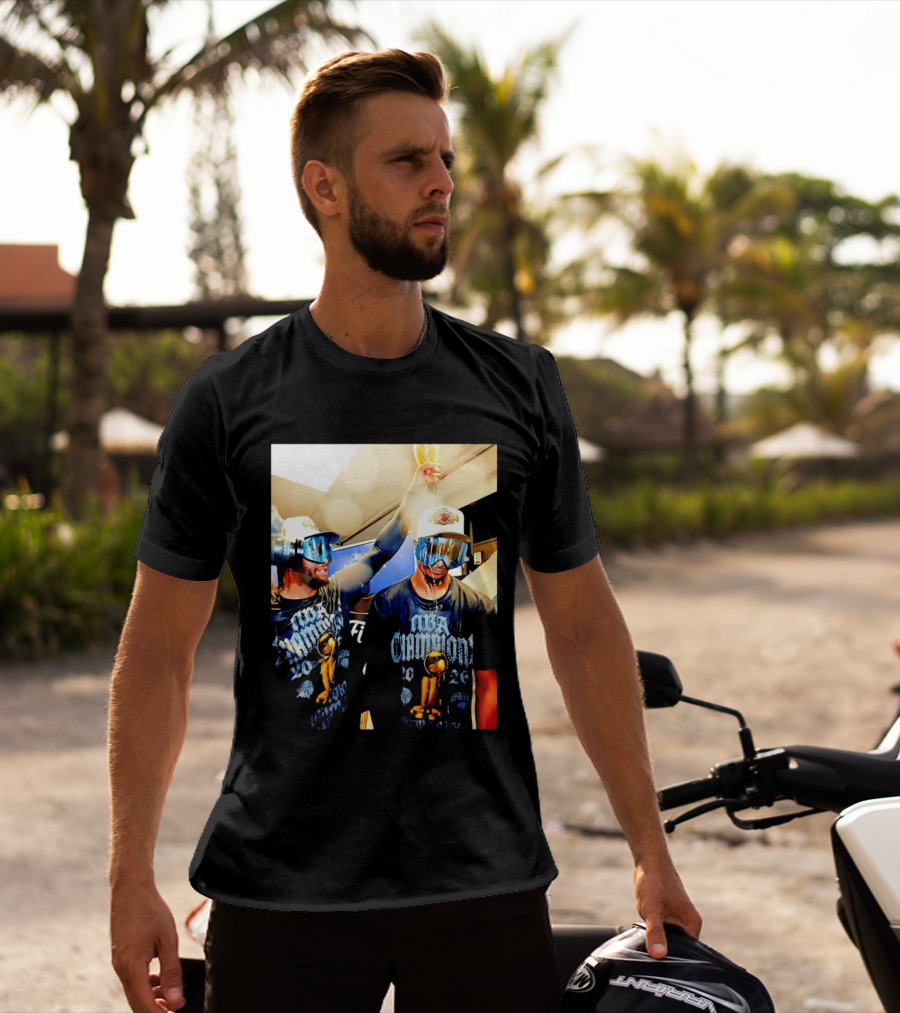 NBA Champions Celebration Jalen Brunson Josh Hart 2026 T-Shirt