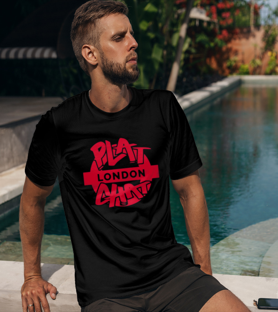Plat Chat London Red Circular T-Shirt