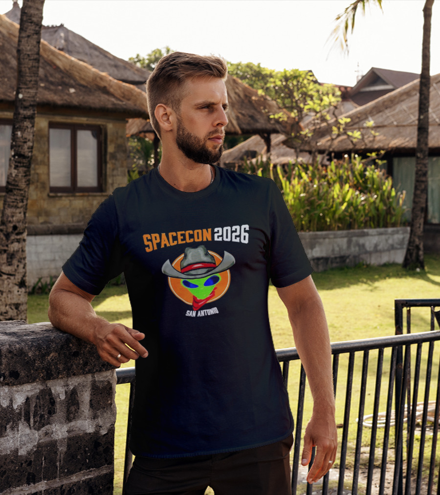 Spacecon 2026 San Antonio Alien Cowboy T-Shirt