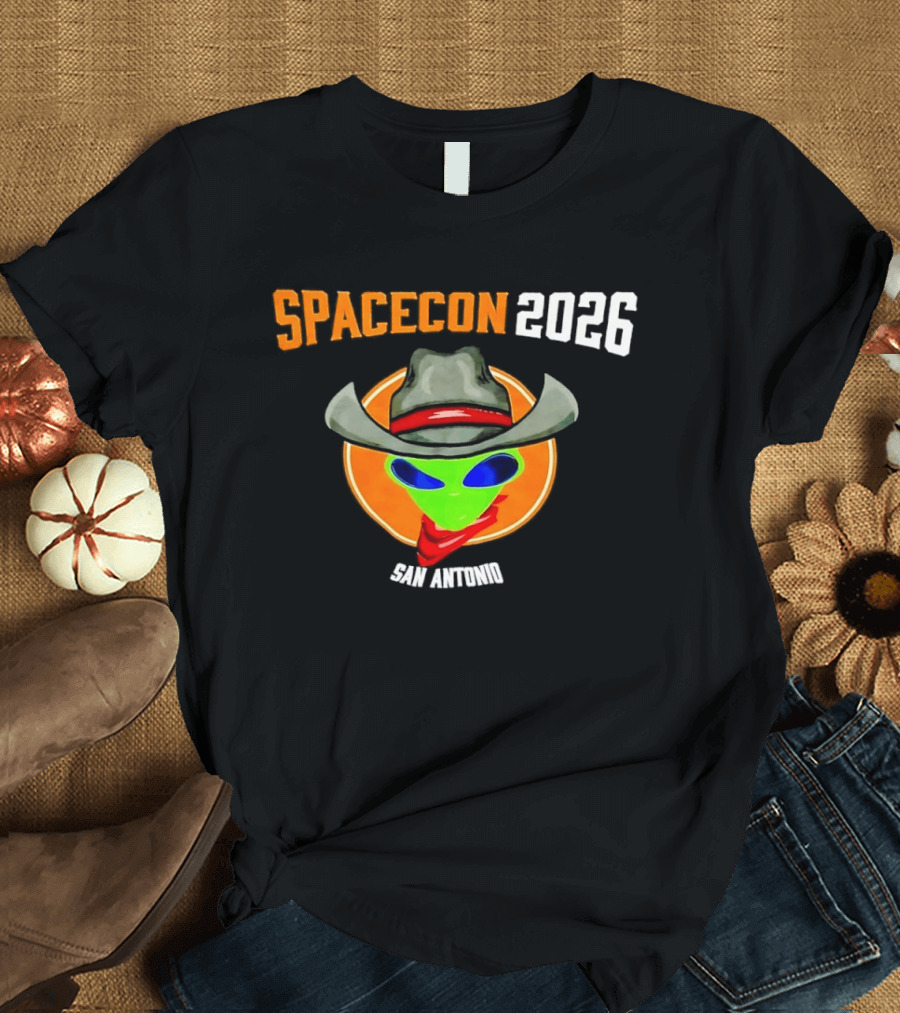 Spacecon 2026 San Antonio Alien Cowboy T-Shirt