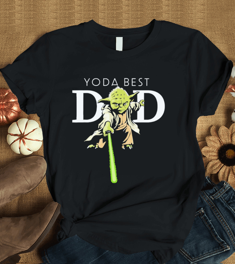 Star Wars Yoda Best Dad Jedi Master Father's Day T-Shirt