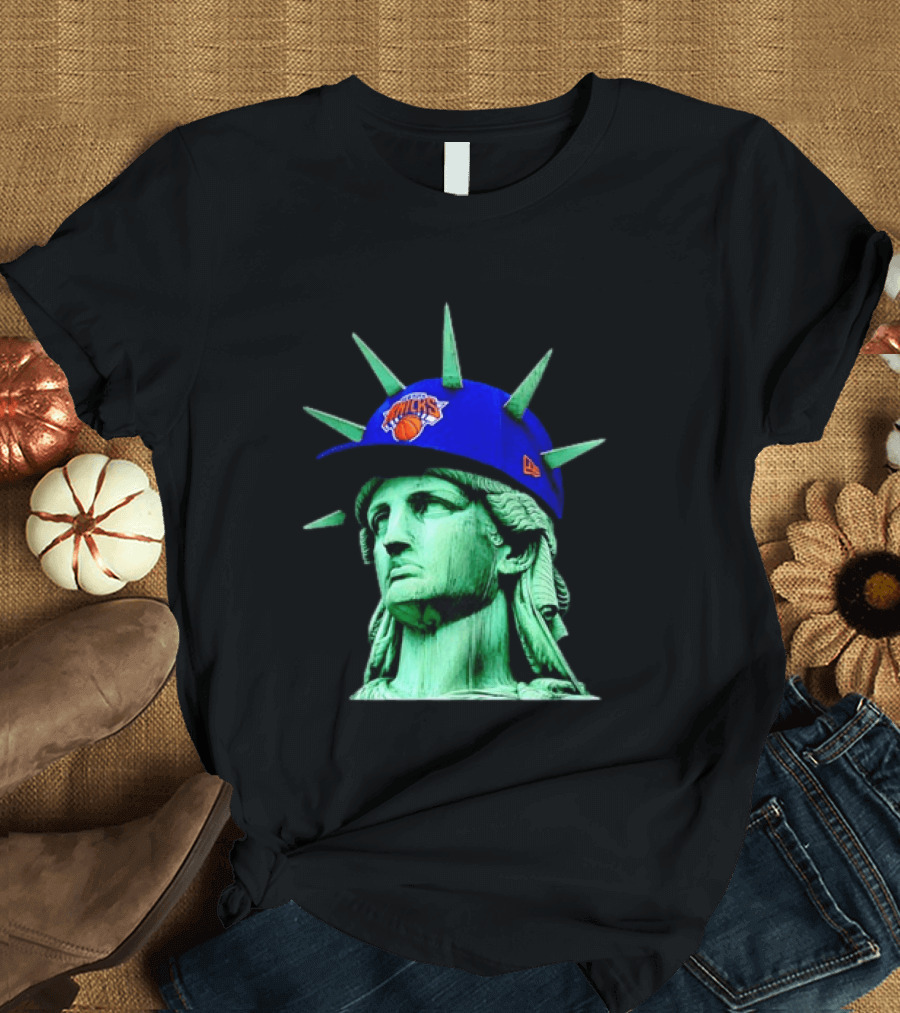 Statue Of Liberty New York Knicks Hat T-Shirt