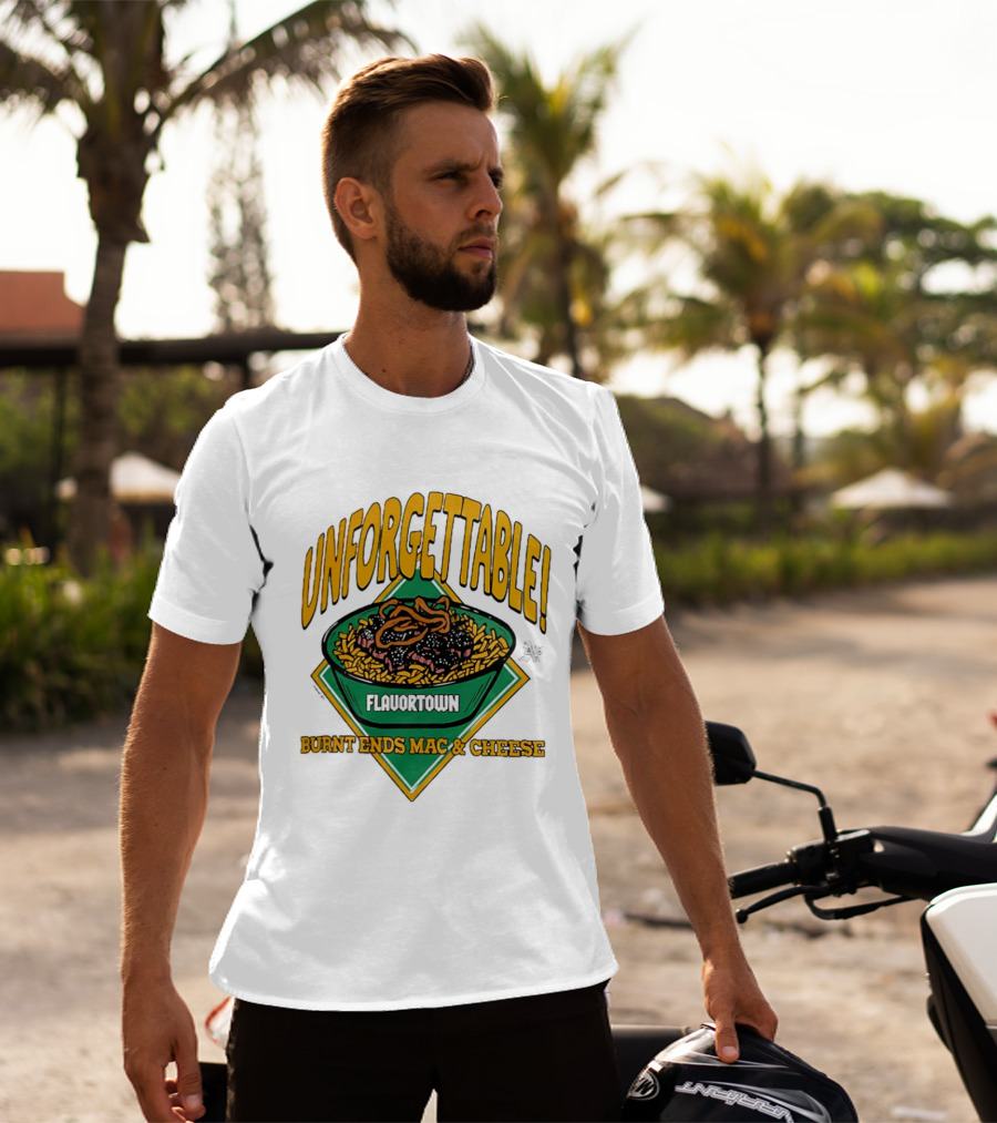 Unforgettable Flavortown Burnt Ends Mac & Cheese T-Shirt