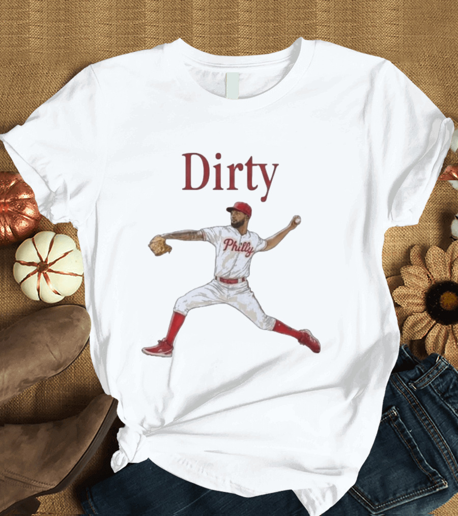 Dirty Cristopher Sanchez Philly Phillies T-Shirt