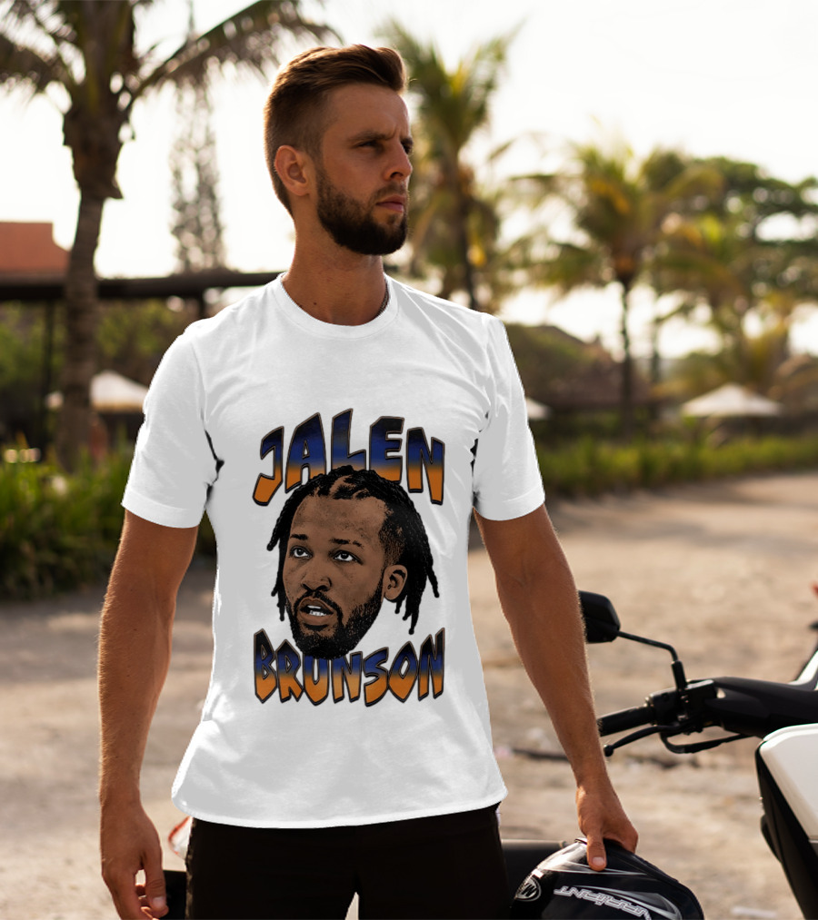 Jalen Brunson New York Knicks Player Big Face T-Shirt