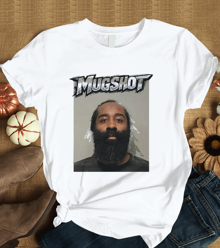 James Harden Shot Graphic Black And White T-Shirt