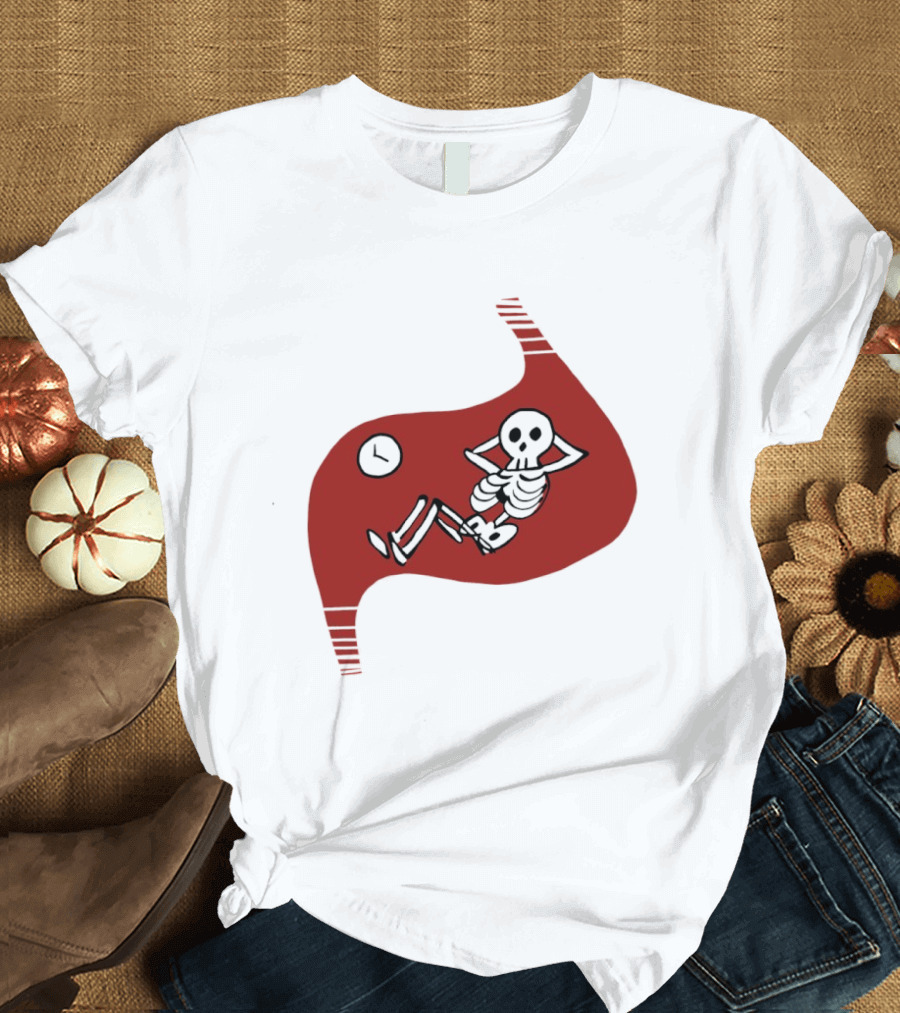 Tummy Time Skeleton With Fitness T-Shirt