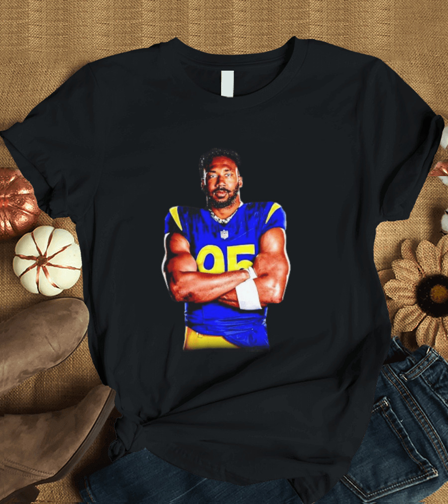 Myles Garrett 95 Los Angeles Rams Football Sports Fan T-Shirt