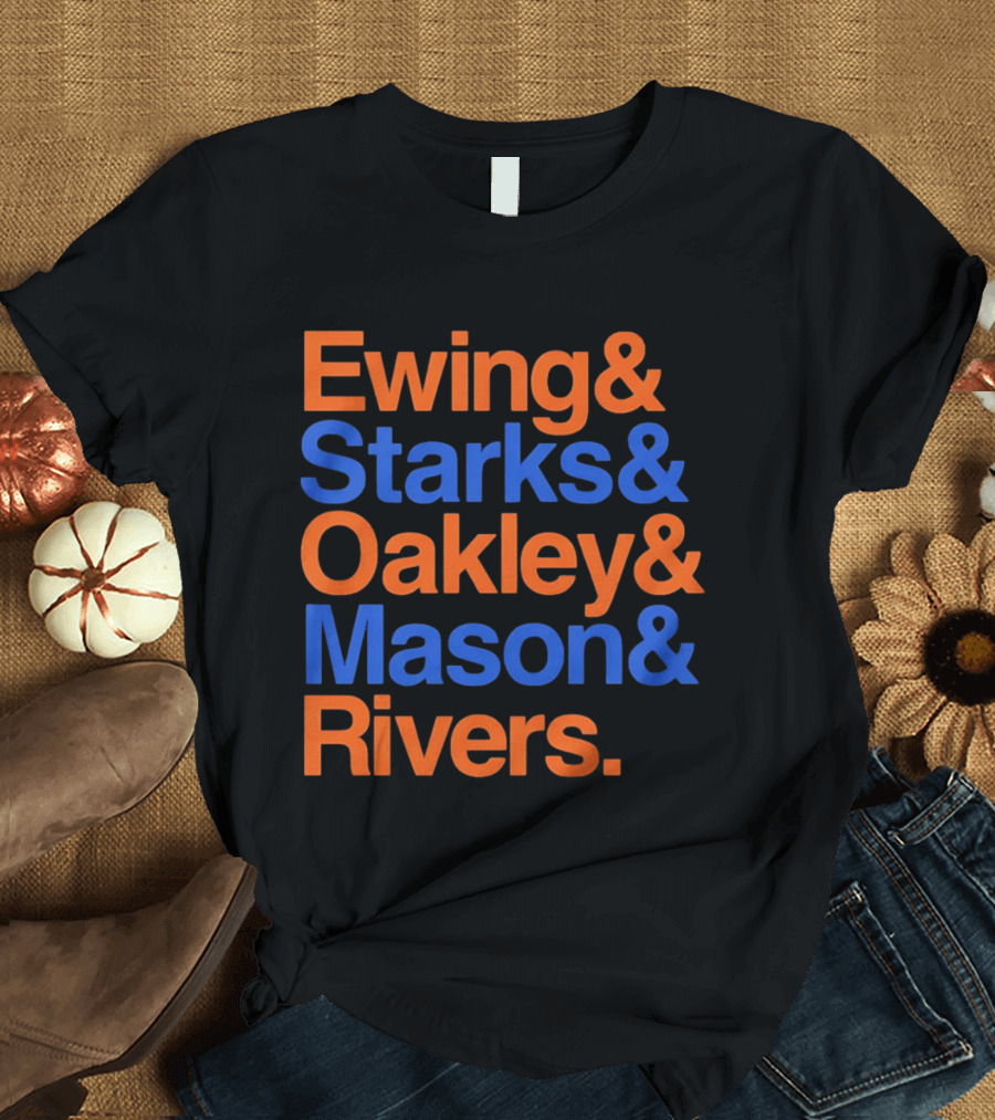 New York Knicks Ewing Starks Oakley Mason Rivers Legends T-Shirt