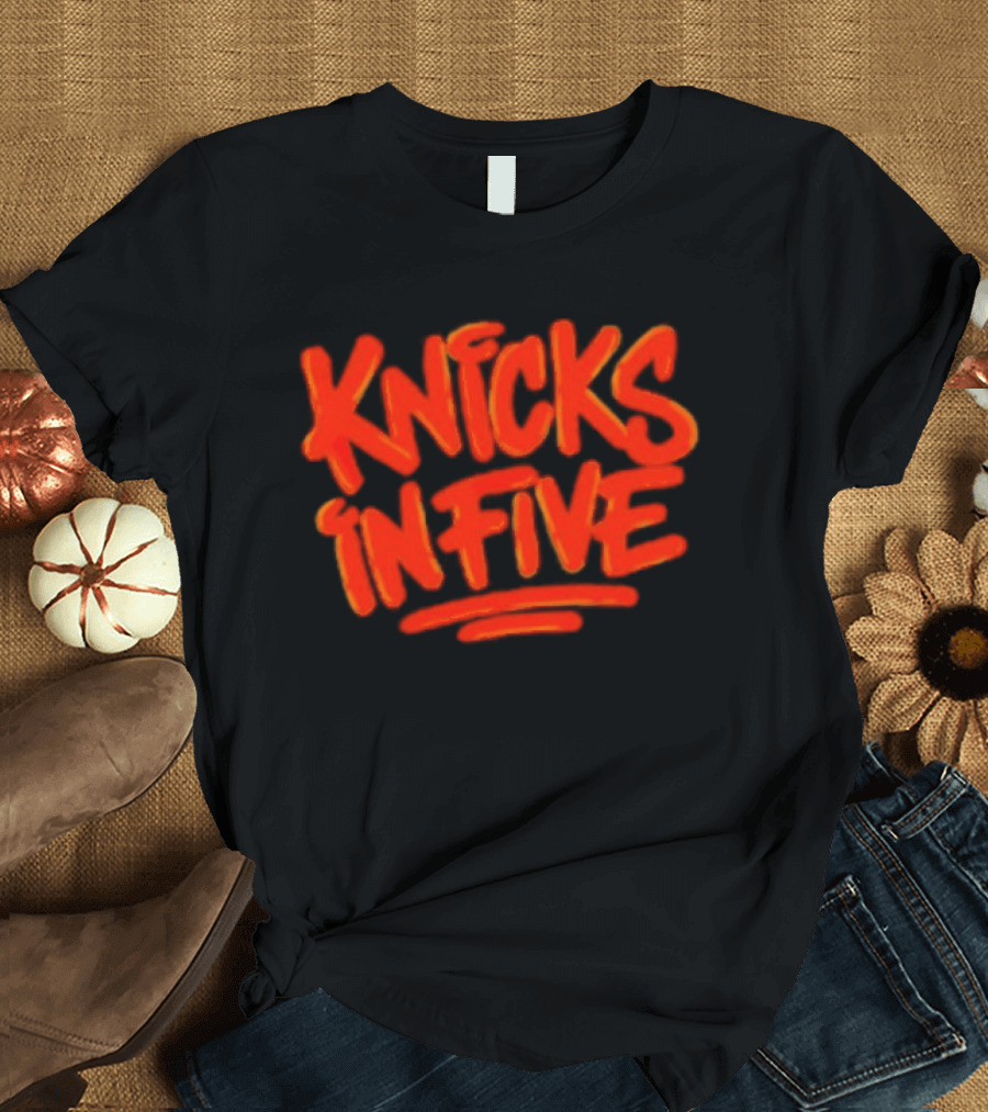 Knicks In Five Street Graffiti T-Shirt