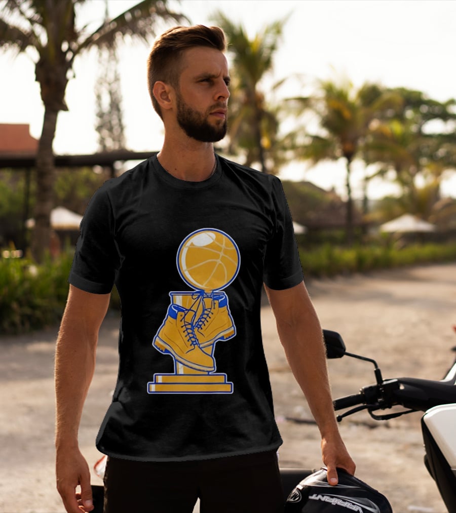 New York Basketball Trophy Golden Boots T-Shirt