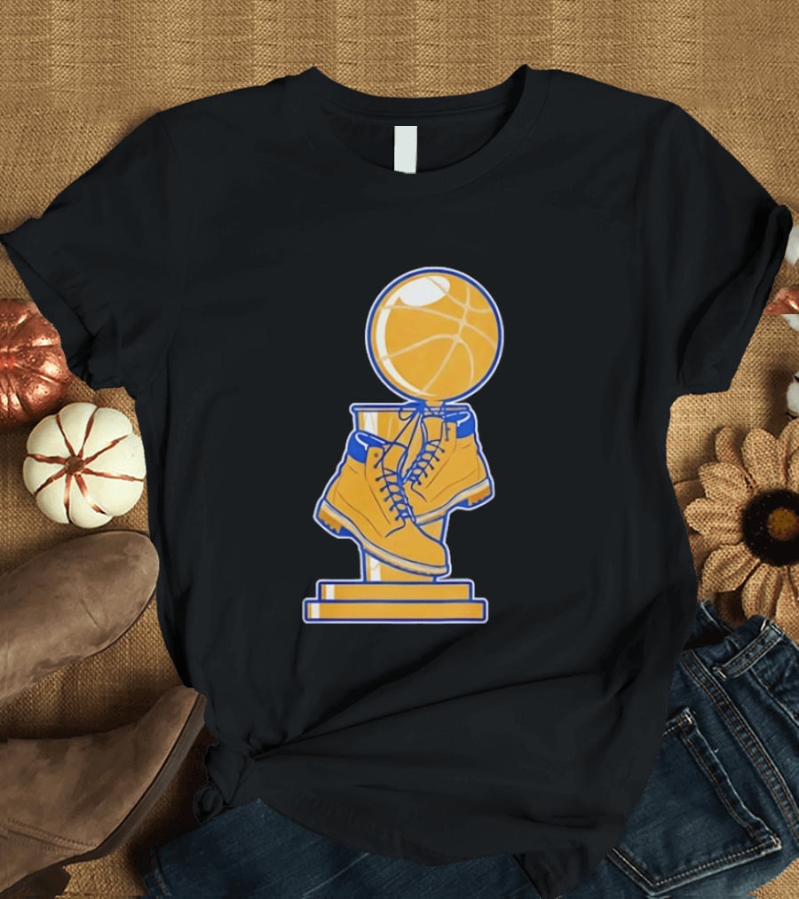 New York Basketball Trophy Golden Boots T-Shirt