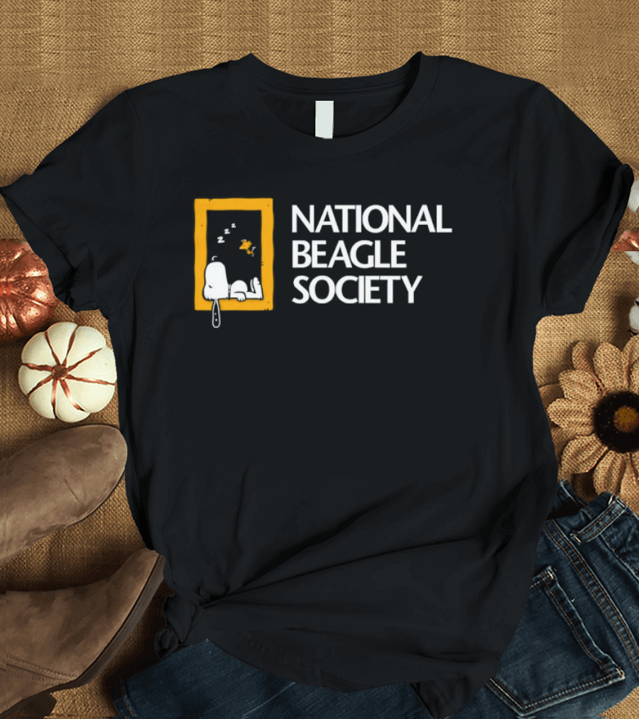 Peanuts Snoopy And Woodstock National Beagle Society T-Shirt