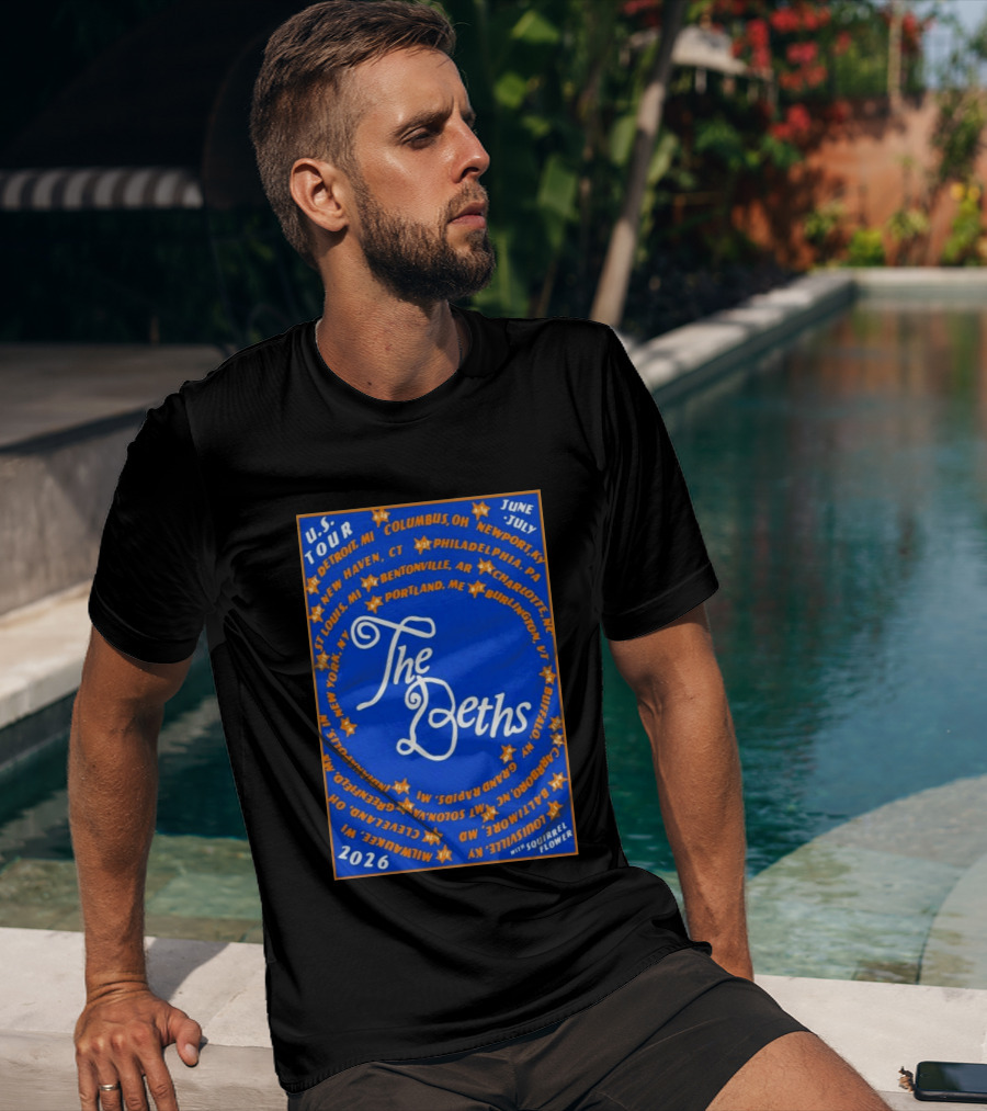 The Beths US Tour 2026 Cities June July With Squirrel Flower T-Shirt
