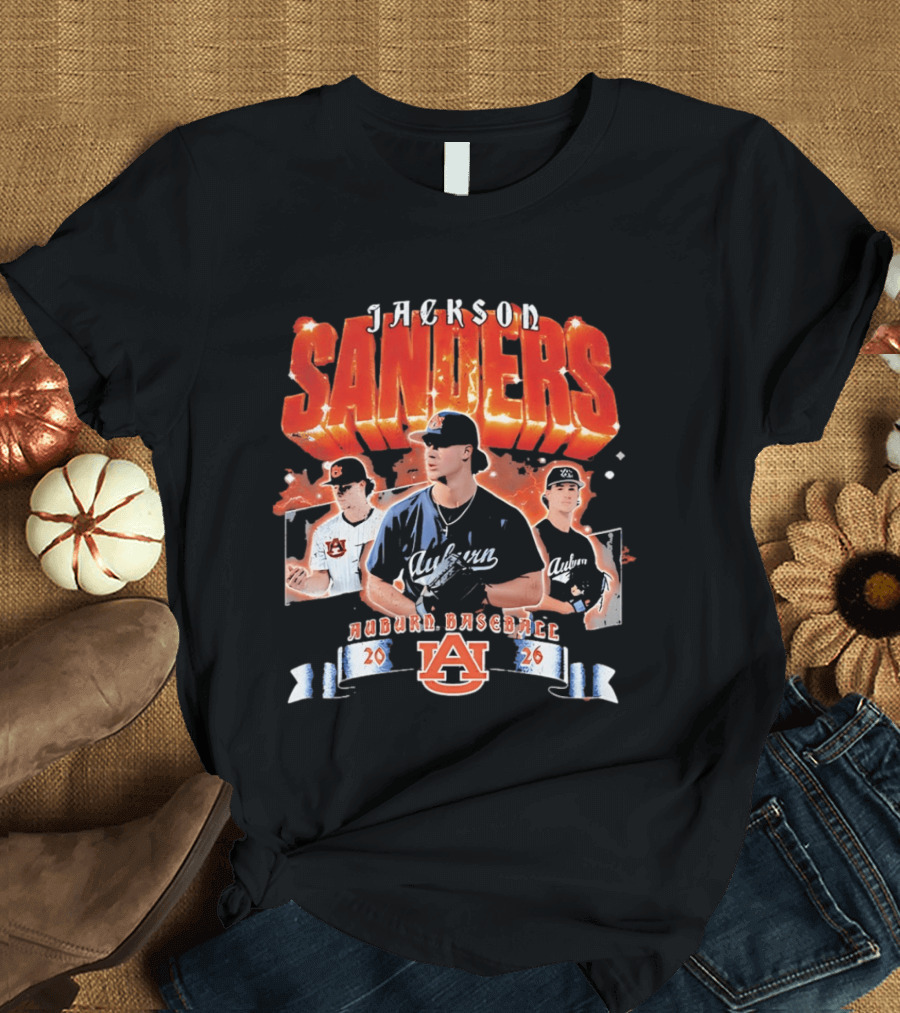 Jackson Sanders Auburn Baseball 2026 T-Shirt