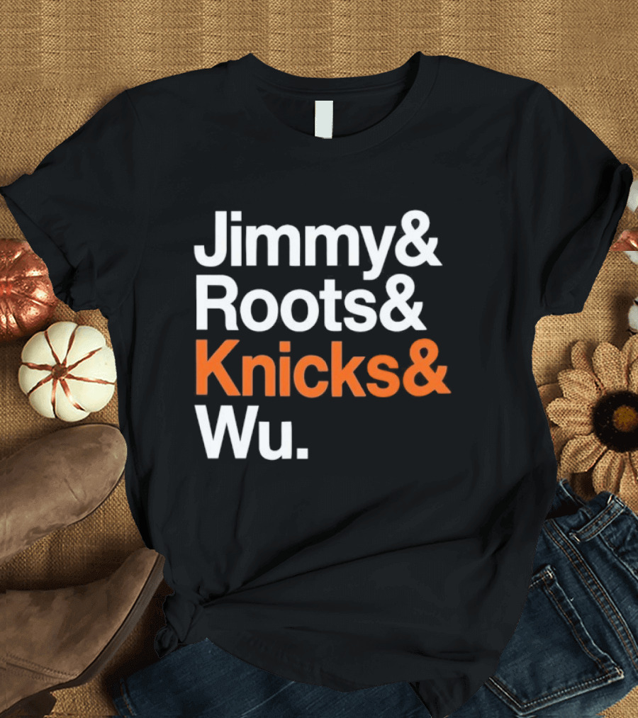 Jimmy And Roots And Knicks And Wu Basketball T-Shirt