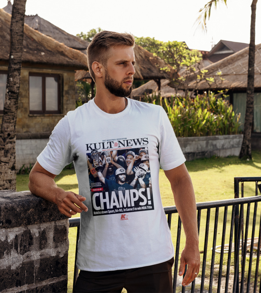 KULT NEWS NBA Champs New York Knicks Jalen Brunson Spurs Down 94 90 Game 5 Title T-Shirt