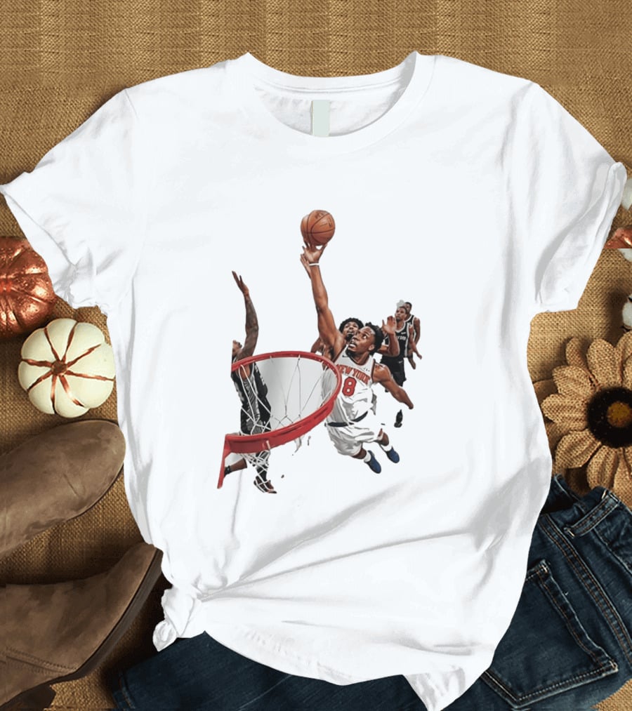 Obi Toppin New York Knicks NBA Layup Action T-Shirt
