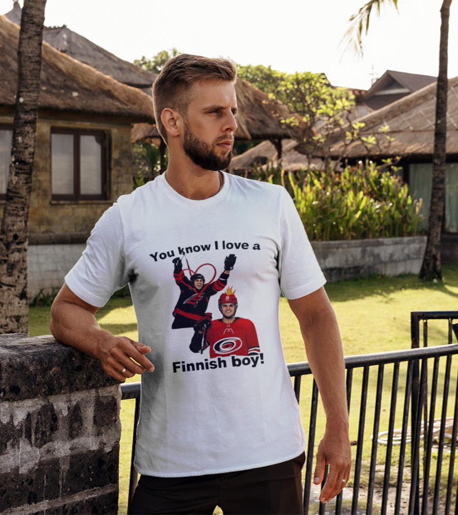 You Know I Love A Finnish Boy Carolina Hurricanes Celebration Fan Favorite T-Shirt