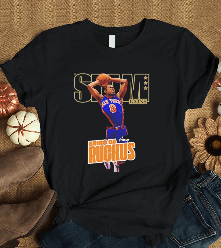 New York Knicks Sprewell SLAM Icons Bring Da Ruckus T-Shirt