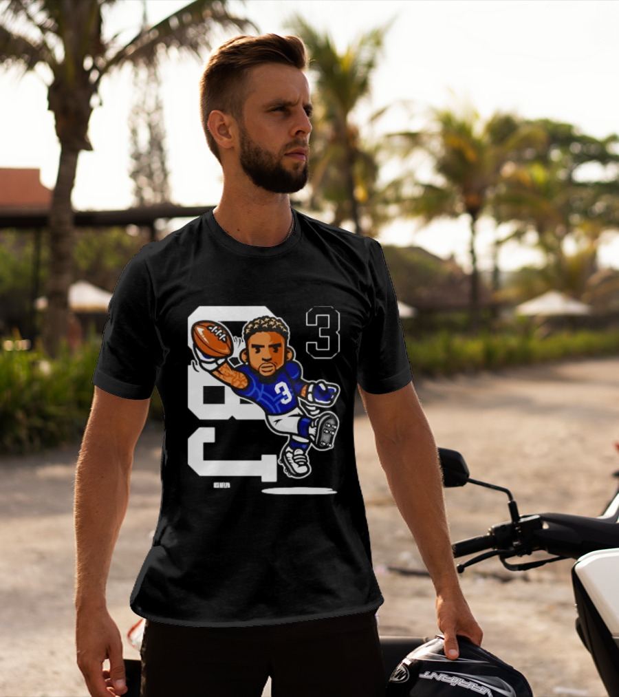 Odell Beckham Jr. 3 New York Giants Character Catch T-Shirt