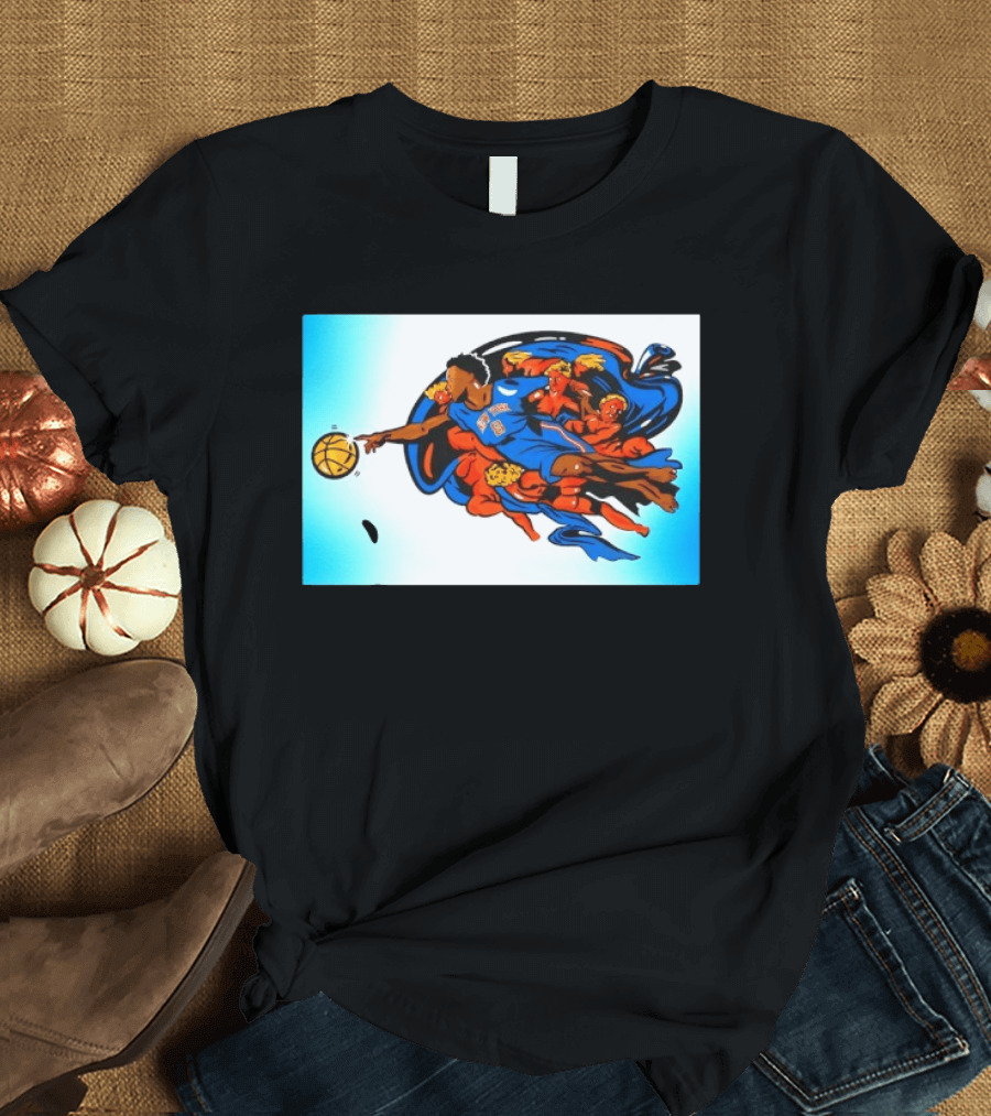 OG Anunoby New York Knicks Creation Of Adam Basketball T-Shirt