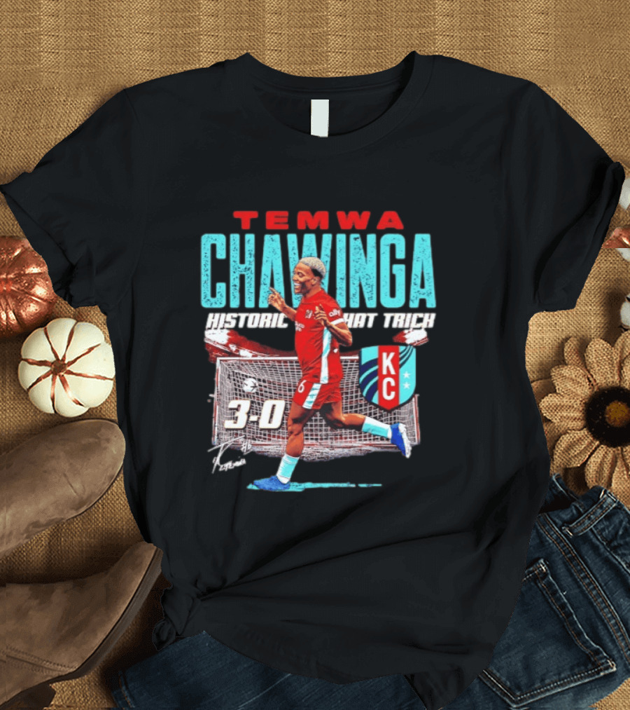 Temwa Chawinga KC Historic Hat Trick 3 0 T-Shirt