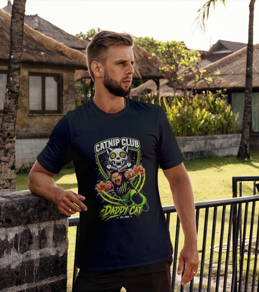 Catnip Club Daddy Cat Wrestling Est 2020 T-Shirt