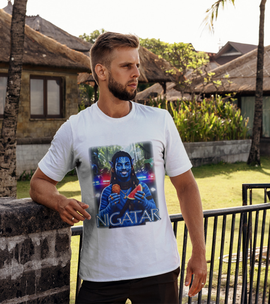 Nigatar Avatar Meme Watermelon And Chicken T-Shirt