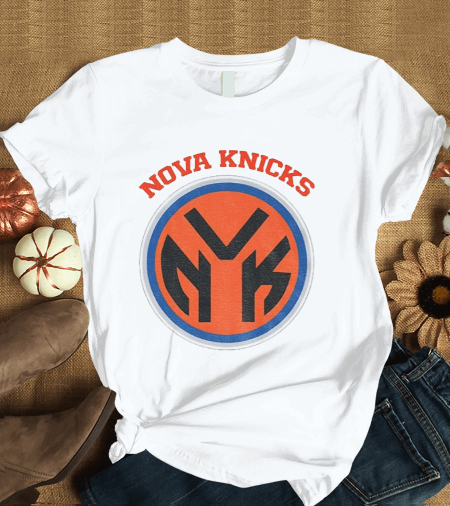 Nova Knicks NVK Villanova Wildcats New York Knicks Basketball Mashup T-Shirt