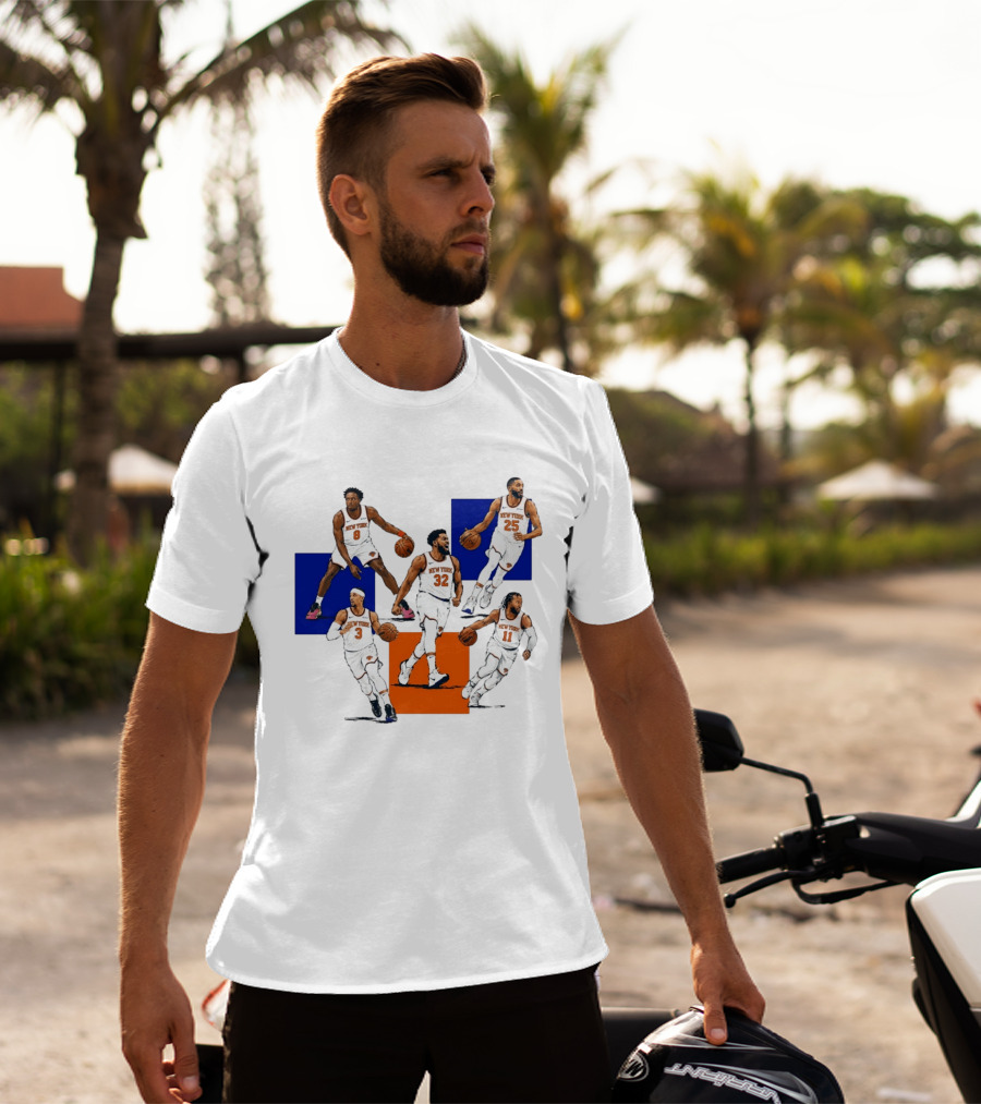 Og Anunoby Josh Hart Karl Anthony Towns Mikal Bridges Jalen Brunson New York Knicks Basketball Players T-Shirt
