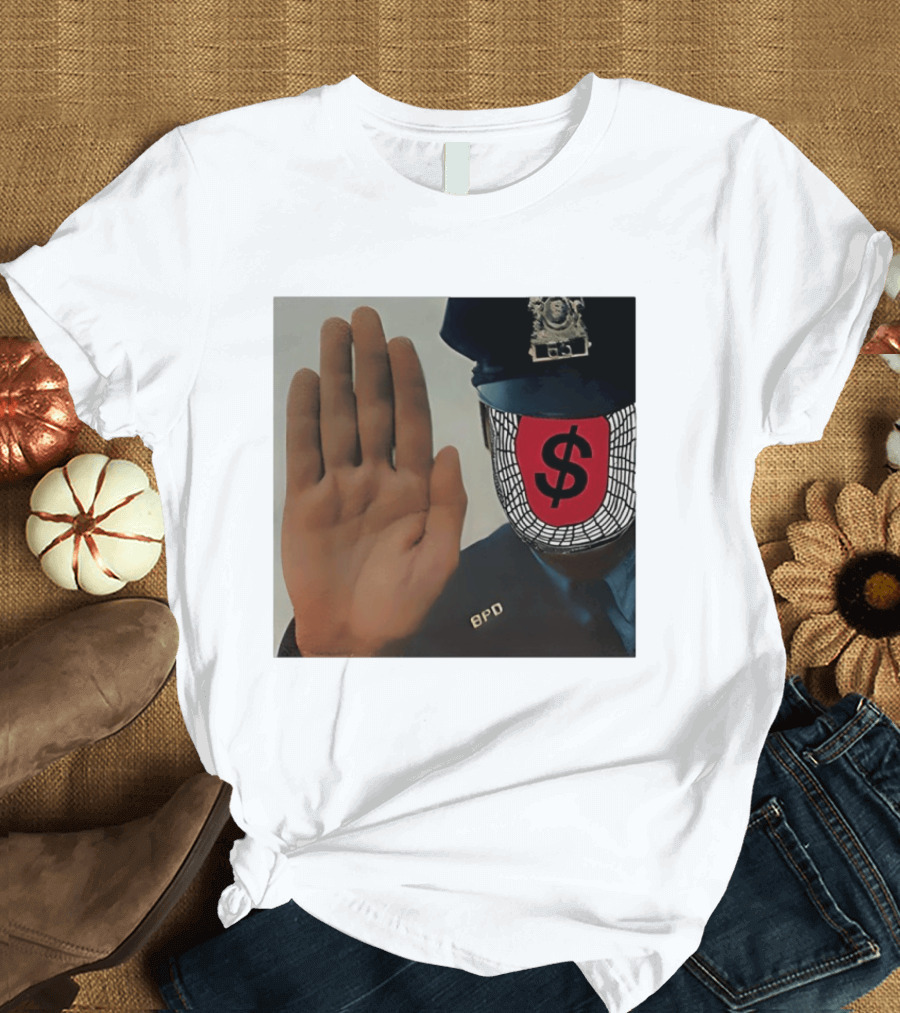 Angel Dust C2tt Album BPD Officer Dollar Symbol Face T-Shirt