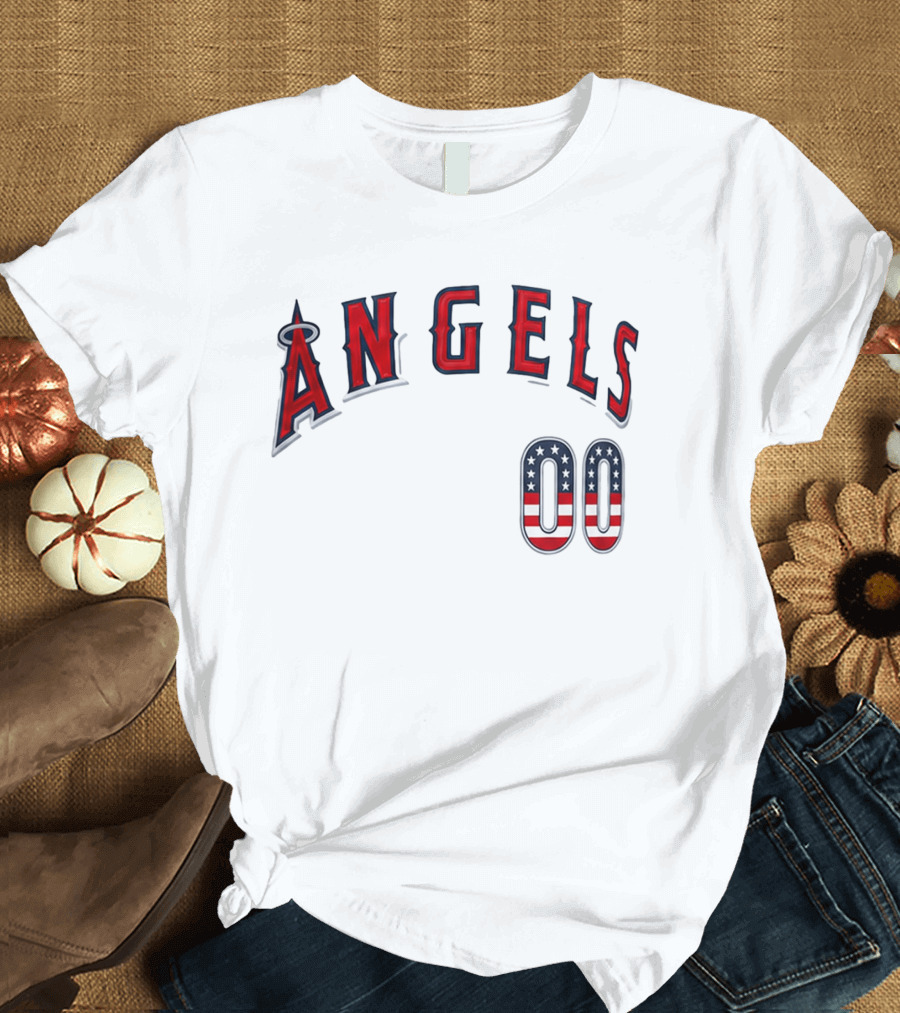 Angels 00 USA Stars And Stripes T-Shirt
