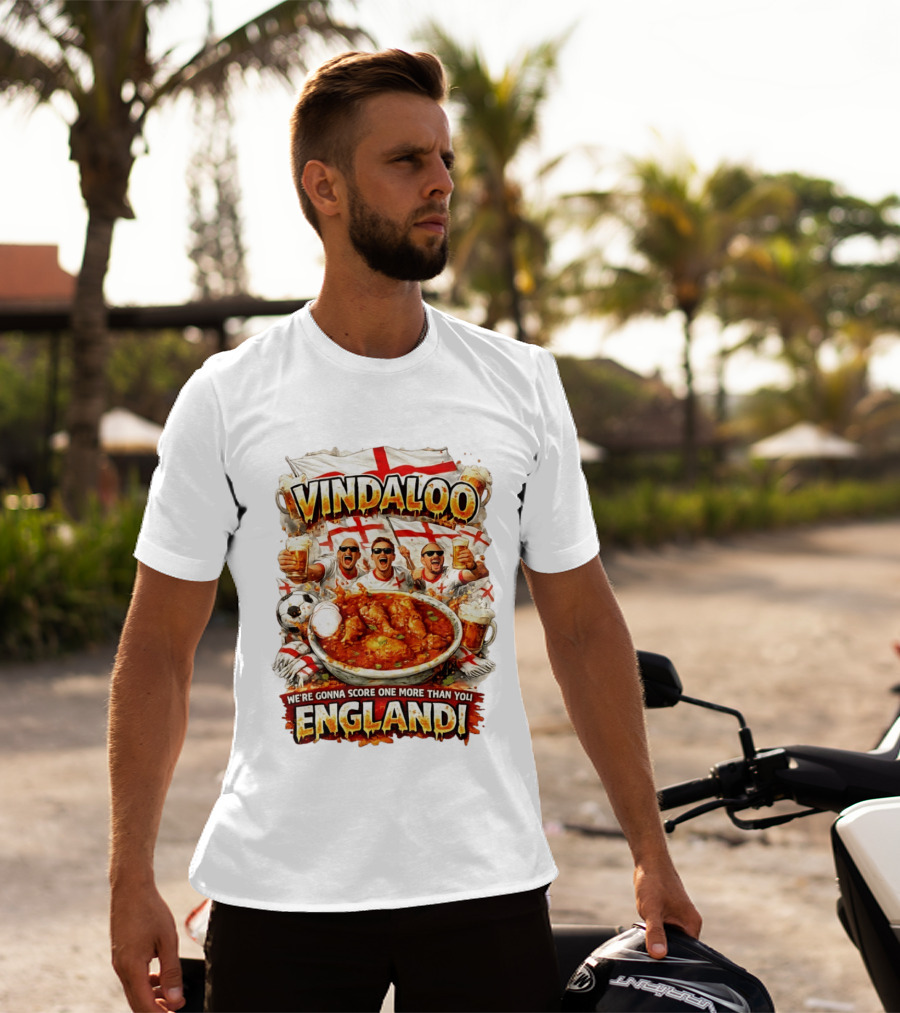 Vindaloo England Football We're Gonna Score One More Than You T-Shirt