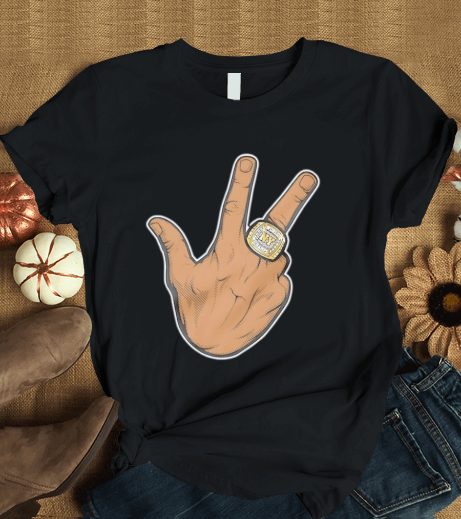 Jalen Brunson New York Knicks 2026 World Champs Ring Gesture T-Shirt