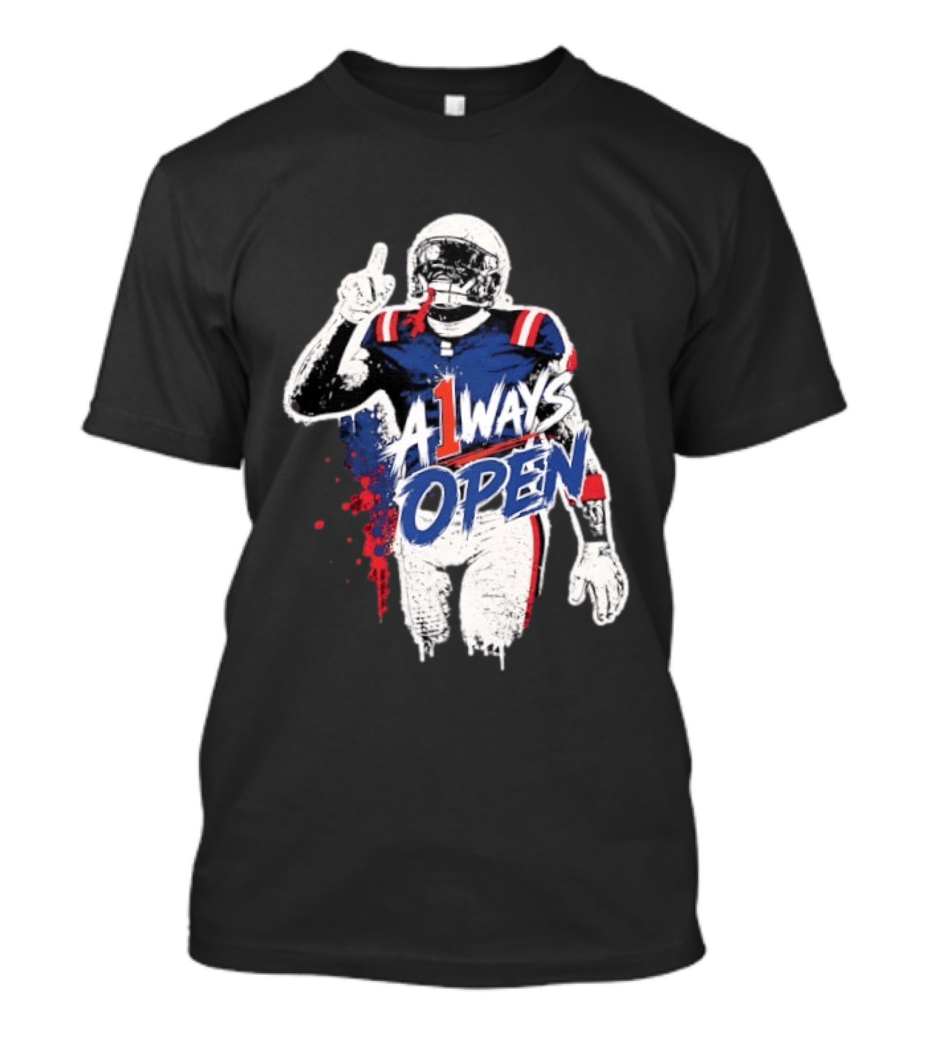 A1ways Open New England Patriots Football Player T-Shirt