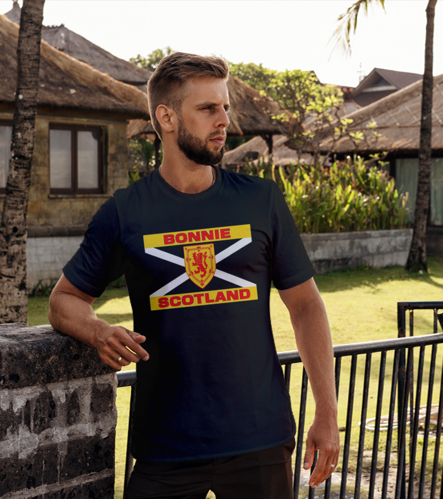 Bonnie Scotland Lion Flag 2026 Scottish Heritage Football T-Shirt