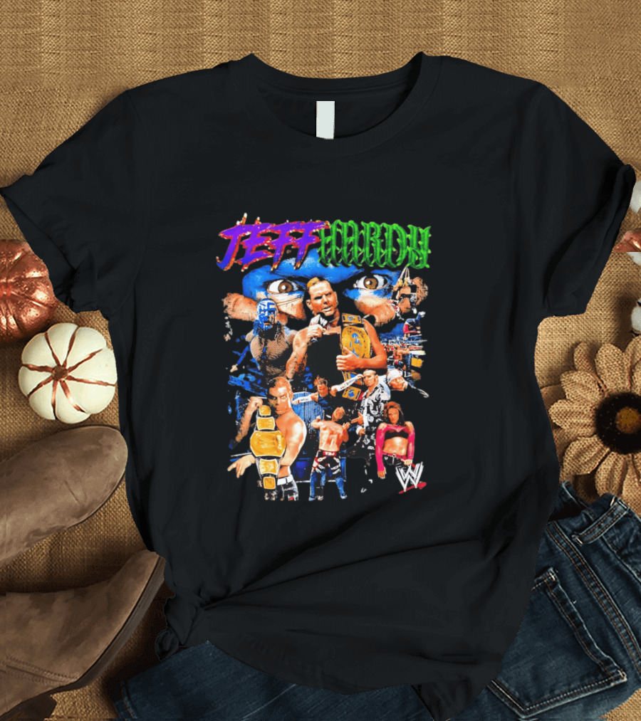 Jeff Hardy WWE Champion Legends Collage T-Shirt