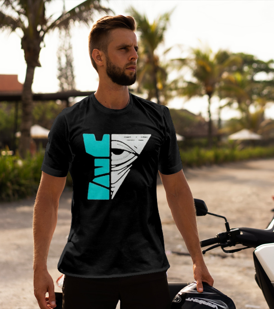 Kastle Group Whitephos X Kastle Face Off Bold Geometric Abstract T-Shirt