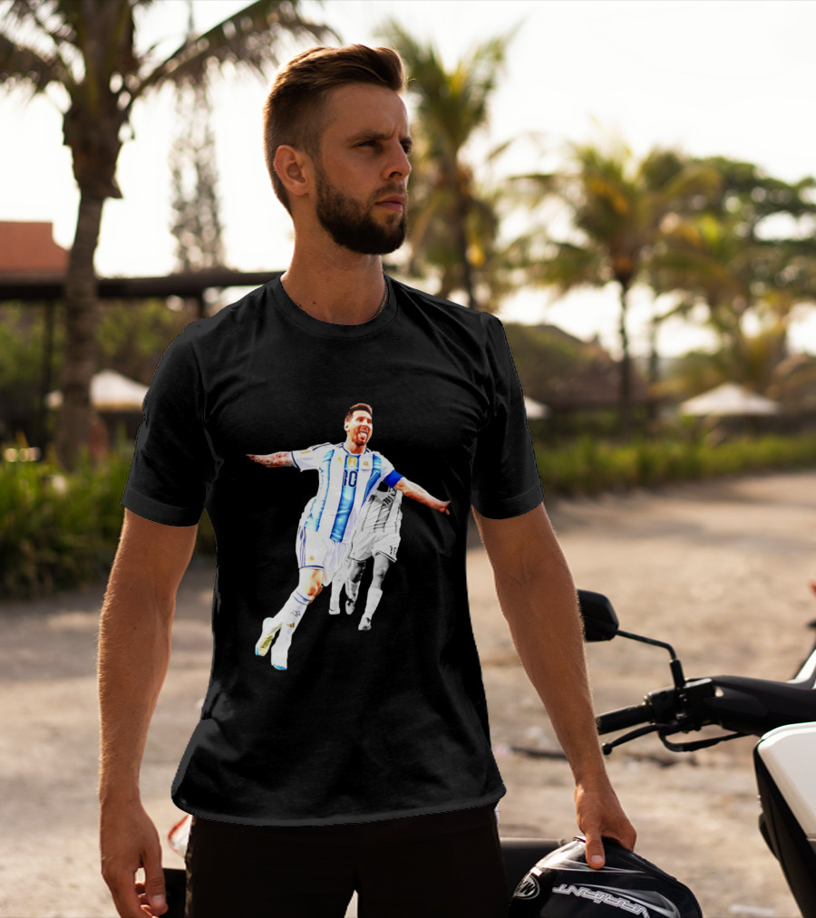 Lionel Messi Number 10 Argentina National Team Iconic Celebration T-Shirt