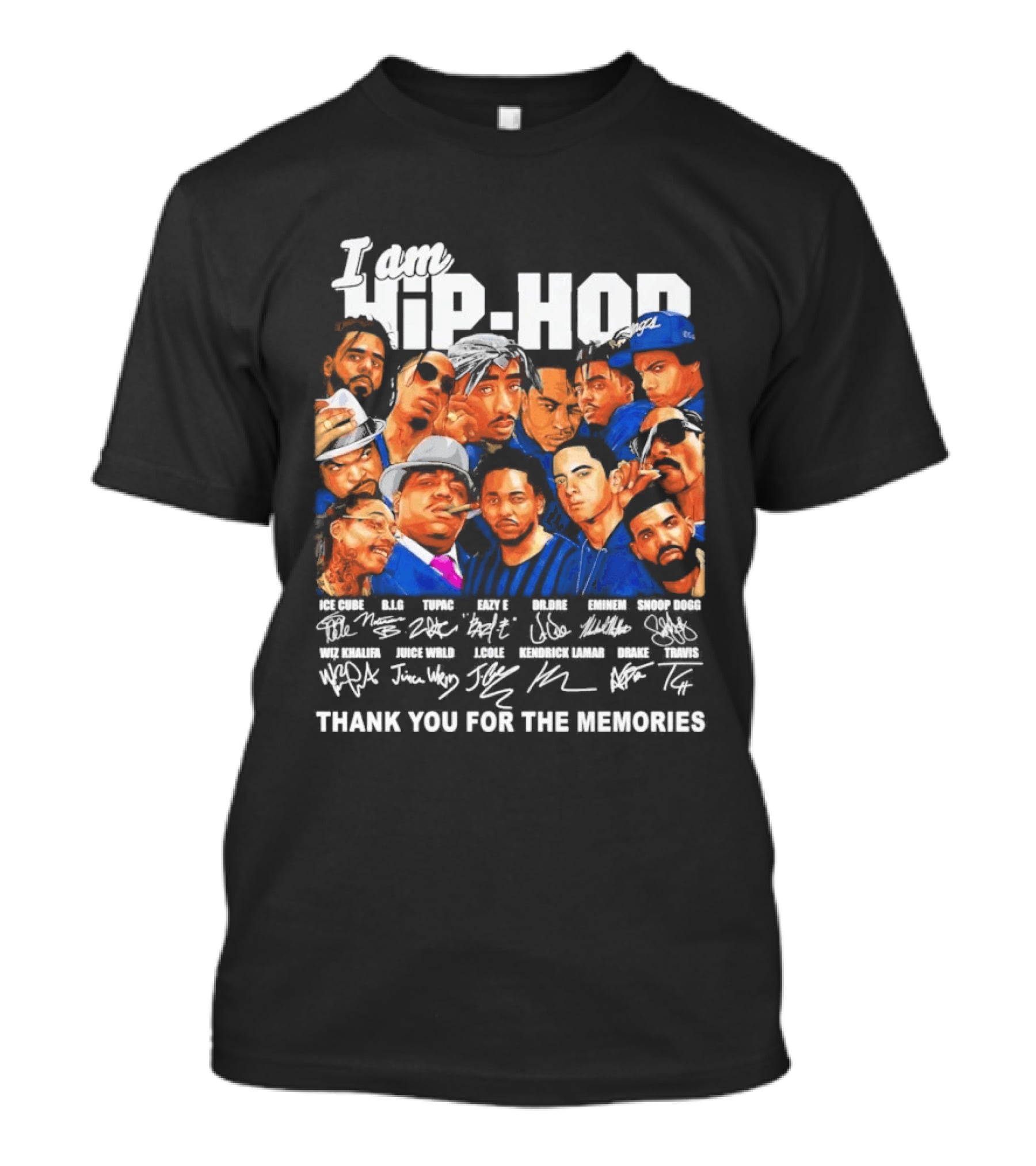 I Am Hip Hop Thank You For The Memories Iconic Artist Signatures T-Shirt
