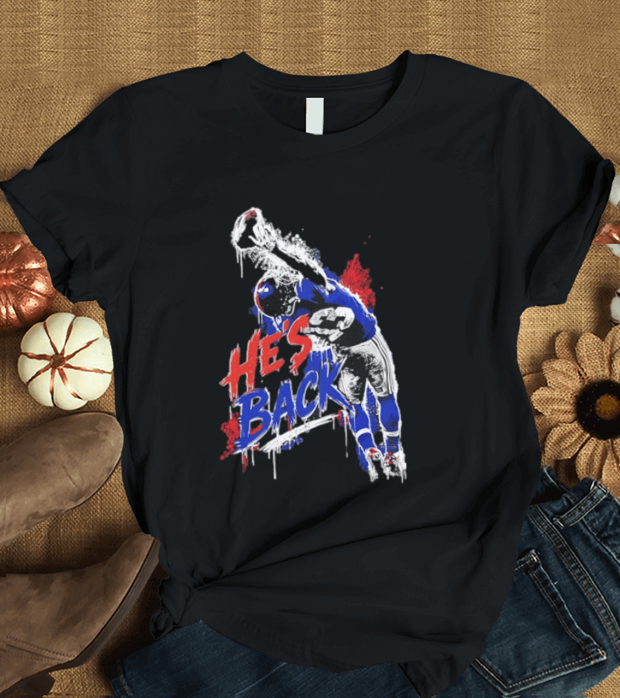 Odell Beckham Jr. He's Back 13 New York Giants Iconic Catch T-Shirt