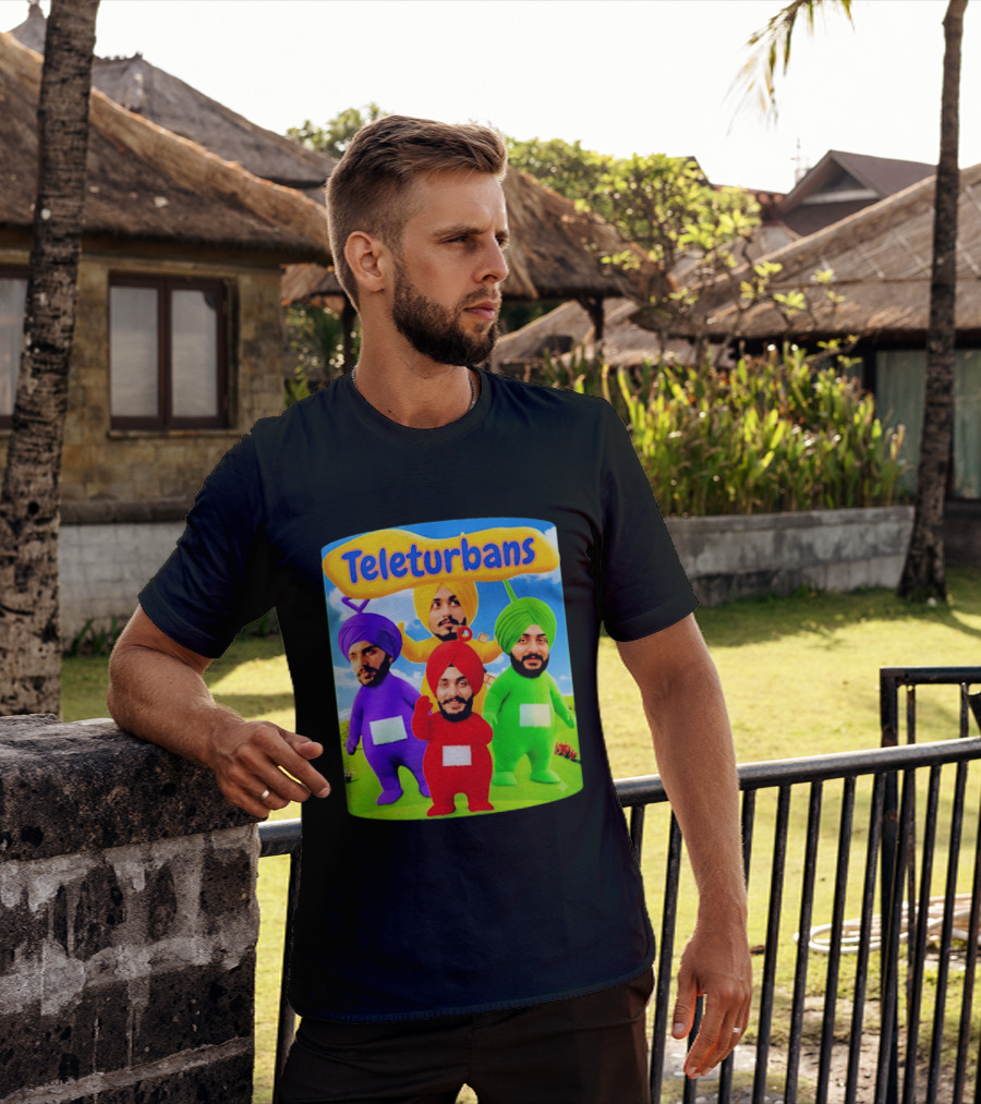 Teleturbans Colorful Characters Parody Featuring Turbans T-Shirt