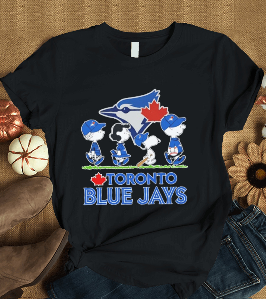 Toronto Blue Jays Snoopy Charlie Brown Lucy Linus Abbey Road 2026 T-Shirt
