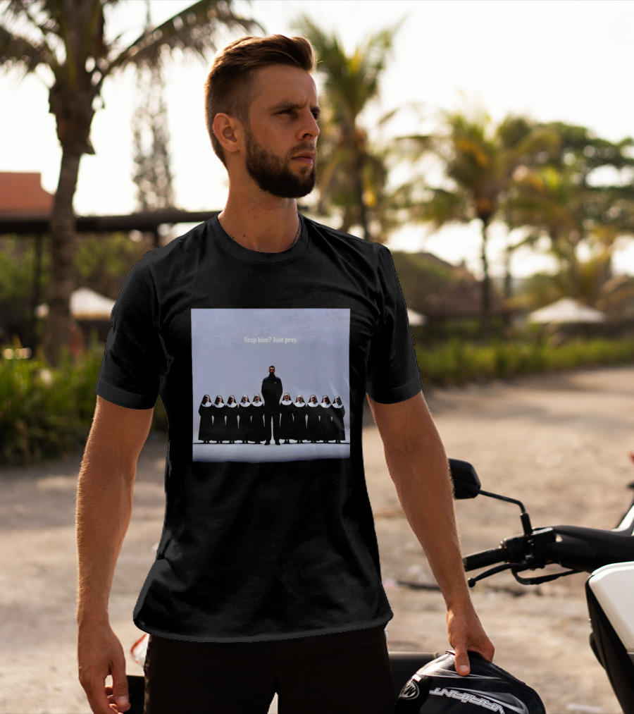Wemby And The Nuns San Antonio Spurs Basketball Stop Him Just Pray T-Shirt