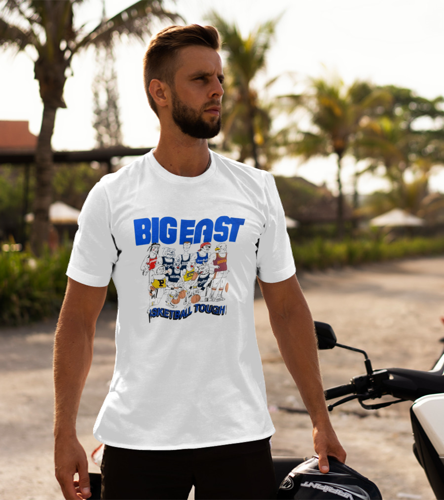 Big East Basketball Teams Boston St John's Syracuse Villanova Pitt Husky Tough T-Shirt
