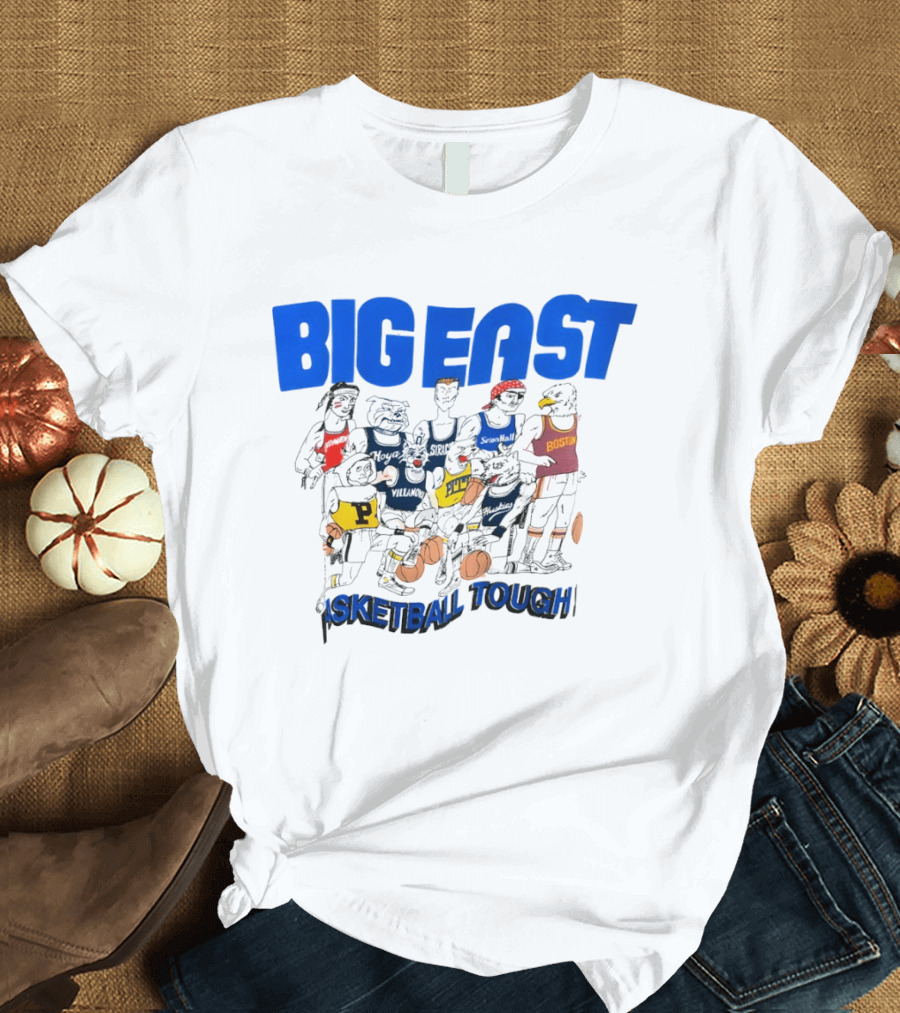 Big East Basketball Teams Boston St John's Syracuse Villanova Pitt Husky Tough T-Shirt